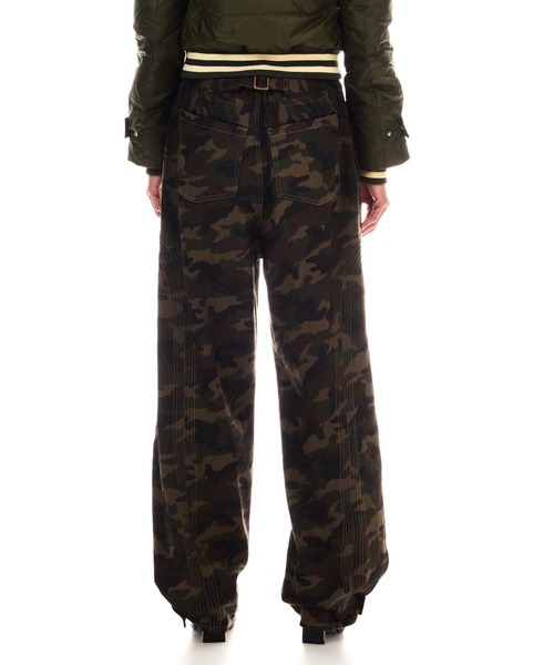 BEEDEN(ビーデン)の「STITCH DESIGN LOOSE PANTS(チノパンツ・レディース・カモフラージュ/ベージュ/レッド・SMALL/MEDIUM)」の4枚目の写真