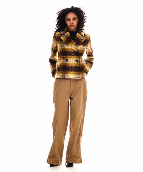 BEEDEN(ビーデン)の「STITCH DESIGN LOOSE PANTS(チノパンツ・レディース・カモフラージュ/ベージュ/レッド・SMALL/MEDIUM)」の19枚目の写真