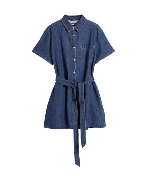 tommy jeans(トミー ジーンズ)の「シャンブレーミニシャツワンピース(ワンピース・レディース・インディゴブルー・X-SMALL/SMALL/MEDIUM)」の5枚目の写真