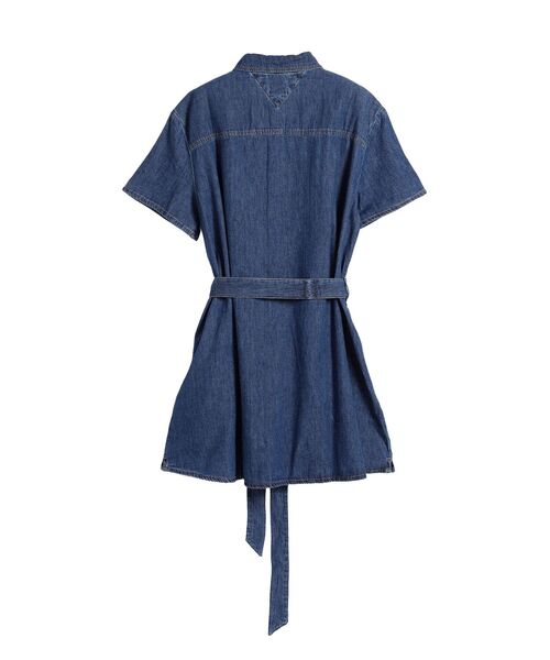 tommy jeans(トミー ジーンズ)の「シャンブレーミニシャツワンピース(ワンピース・レディース・インディゴブルー・X-SMALL/SMALL/MEDIUM)」の6枚目の写真