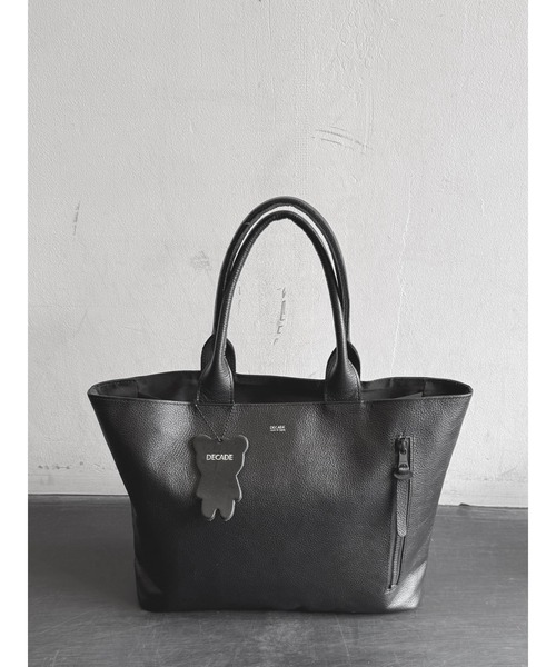 DECADE(ディケイド)の「ウォータープルーフレザーA4トートバッグ (DCD-01541)/ Water Proof Cow Lether A4 Tote Bag(トートバッグ・メンズ・ブラック系その他/ブラック・フリー)」の2枚目の写真