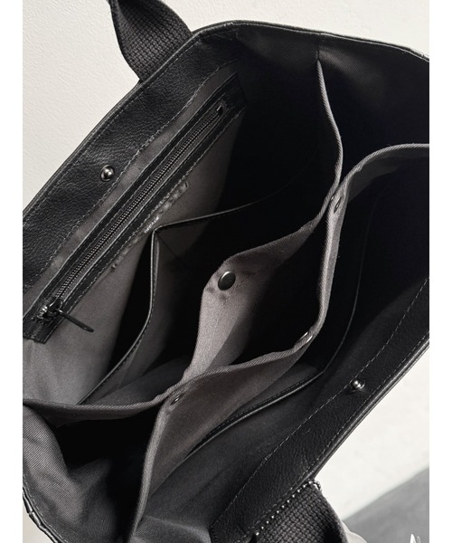 DECADE(ディケイド)の「ウォータープルーフレザーA4トートバッグ (DCD-01541)/ Water Proof Cow Lether A4 Tote Bag(トートバッグ・メンズ・ブラック系その他/ブラック・フリー)」の12枚目の写真