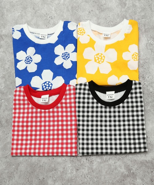 SUNDAYS SUN(サンデイズ サン)の「【リンクコーデ】 オープンショルダー フリル袖 ワンピース(ギンガム・花柄)(ワンピース・キッズ・ブラック/レッド/イエロー/ブルー・100/120/110/90/130)」の20枚目の写真