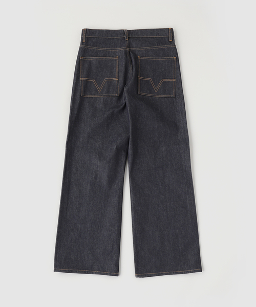 PULP/417EDIFICE（パルプフォーワンセブンエディフィス）の「NO MAINTENANCE / ノーメンテナンス BAGGY DENIM RAW BLUE（デニムパンツ・メンズ・ネイビー・30/28/32）」の5枚目の写真