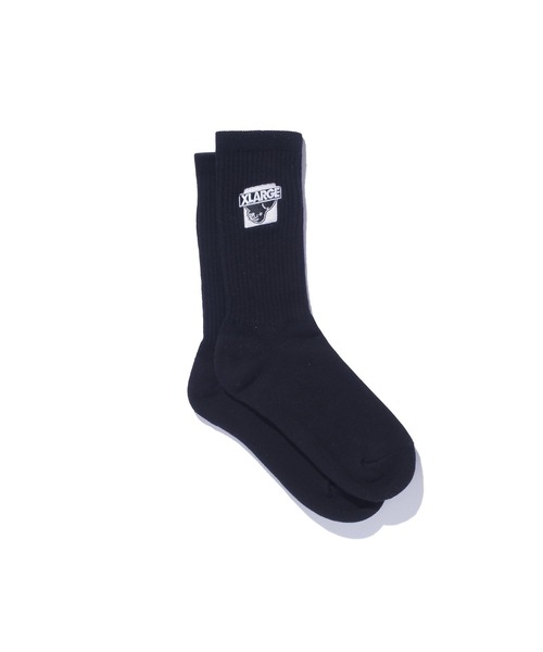 XLARGE(エクストララージ)の「FLIP OG EMB SOCKS(ソックス/靴下・メンズ・ブラック/ホワイト・ONE SIZE)」の4枚目の写真
