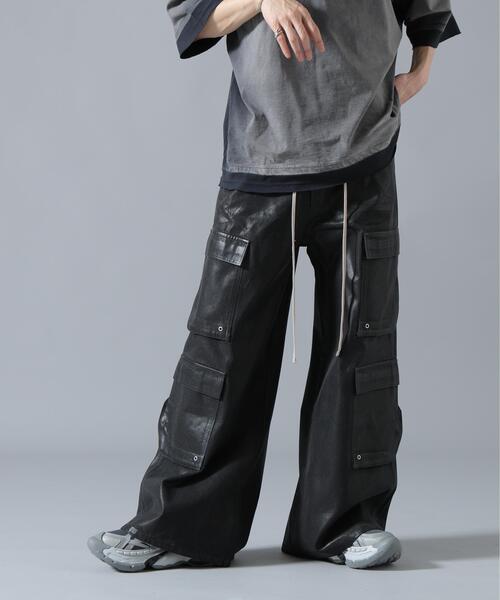 DankeSchon/ダンケシェーン/11oz RUBBER COATED FLARE CARGO PANTS