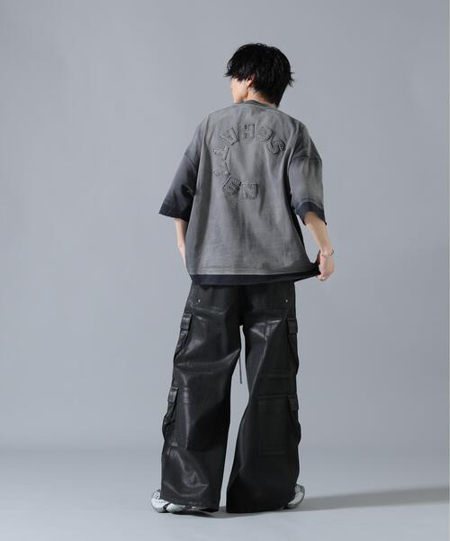 DANKE SCHON(ダンケシェーン)の「DankeSchon/ダンケシェーン/11oz RUBBER COATED FLARE CARGO PANTS(カーゴパンツ・メンズ・ブラック・XL/S/M/L)」の5枚目の写真