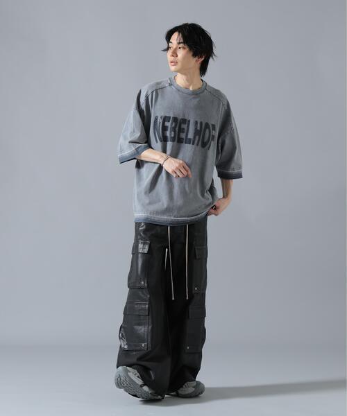DANKE SCHON(ダンケシェーン)の「DankeSchon/ダンケシェーン/11oz RUBBER COATED FLARE CARGO PANTS(カーゴパンツ・メンズ・ブラック・XL/S/M/L)」の6枚目の写真