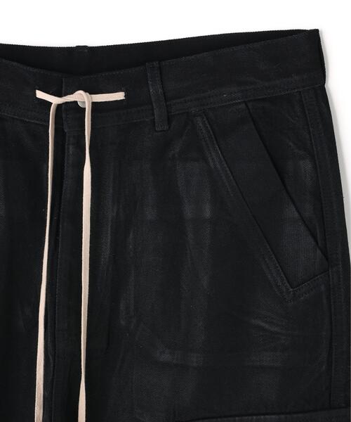 DANKE SCHON(ダンケシェーン)の「DankeSchon/ダンケシェーン/11oz RUBBER COATED FLARE CARGO PANTS(カーゴパンツ・メンズ・ブラック・XL/S/M/L)」の14枚目の写真