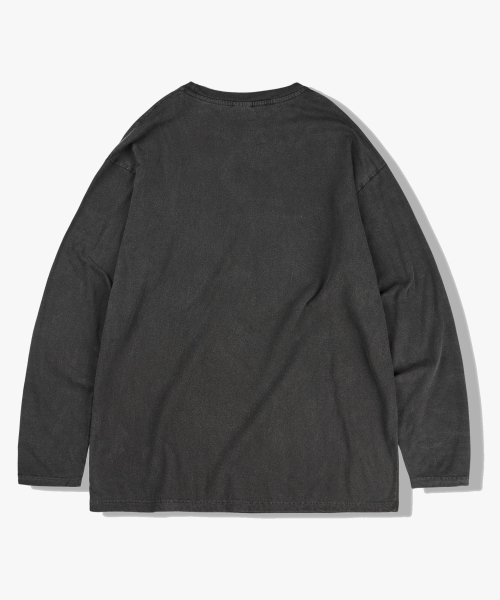 MODERMENT（モダーメント）の「グロビームピグメントオーバーフィットロングスリーブ[チャコール]（Tシャツ/カットソー・レディース・その他・1/2）」の2枚目の写真