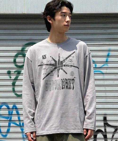 MODERMENT（モダーメント）の「グロビームピグメントオーバーフィットロングスリーブ[チャコール]（Tシャツ/カットソー・レディース・その他・1/2）」の3枚目の写真