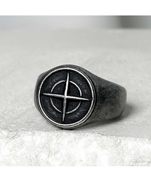 BLESSED BULLET（ブレスドブレッド）の「Vaul_コンパスモチーフリング_ブラック（リング）」