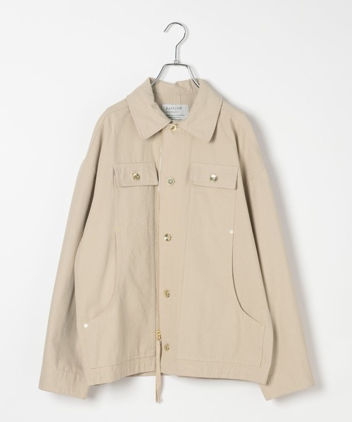 BAYFLOW(ベイフロー)の「ヘビーオックスミリタリージャケット(ブルゾン・レディース・カーキ/グレイッシュベージュ・FREE)」の20枚目の写真