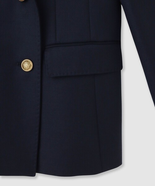 ANAYI（アナイ）の「ウールオックスダブルジャケット（テーラードジャケット・レディース・ネイビー・36/38）」の5枚目の写真