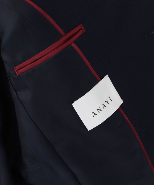 ANAYI(アナイ)の「ウールオックスダブルジャケット(テーラードジャケット・レディース・ネイビー/トップグレー・36/38)」の13枚目の写真