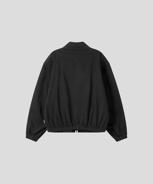 BLACK MOMENT（ブラックモーメント）の「シグネチャーウォッシングコットンオーバーサイズブルゾン2WAY[ブラック]（ブルゾン・メンズ・ブラック・SMALL/MEDIUM/LARGE）」の6枚目の写真