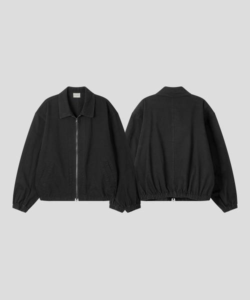 BLACK MOMENT（ブラックモーメント）の「シグネチャーウォッシングコットンオーバーサイズブルゾン2WAY[ブラック]（ブルゾン・メンズ・ブラック・SMALL/MEDIUM/LARGE）」の7枚目の写真