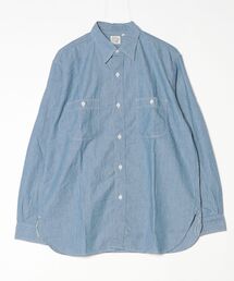 orSlow（オアスロウ）の「orSlow/オアスロウ　リラックスフィットシャンブレーワークシャツ ヒッコリー　RELAX FIT CHAMBRAY WORK SHIRT HICKORY（シャツ/ブラウス）」