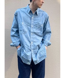 orSlow/オアスロウ　リラックスフィットシャンブレーワークシャツ ヒッコリー　RELAX FIT CHAMBRAY WORK SHIRT HICKORY