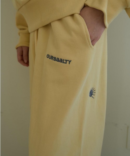 oursaalty(アウアソルティ)の「FOSSIL WIDE PANTS(スウェットパンツ・レディース・レモンイエロー・FREE)」の7枚目の写真