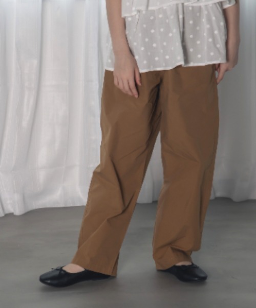 MAKE YOUR DAY(メイクユアデイ)の「9.5分丈バルーンパンツ■150.160cm(その他パンツ・キッズ・ブラウン/サックスブルー/チャコールグレー・160/150)」の2枚目の写真