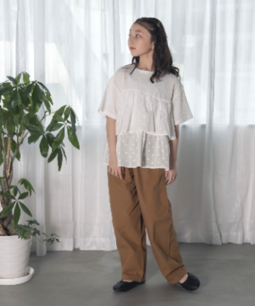 MAKE YOUR DAY(メイクユアデイ)の「9.5分丈バルーンパンツ■150.160cm(その他パンツ・キッズ・ブラウン/サックスブルー/チャコールグレー・160/150)」の12枚目の写真