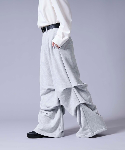 Ellno Loset(エルノロゼット)の「2wayタックヘビースウェットパンツ(スウェットパンツ・メンズ・グレー/ブラック・LARGE/MEDIUM/SMALL)」の16枚目の写真
