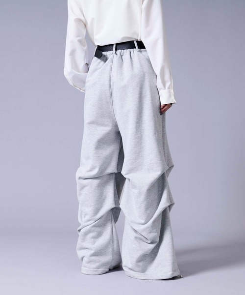 Ellno Loset(エルノロゼット)の「2wayタックヘビースウェットパンツ(スウェットパンツ・メンズ・グレー/ブラック・LARGE/MEDIUM/SMALL)」の17枚目の写真