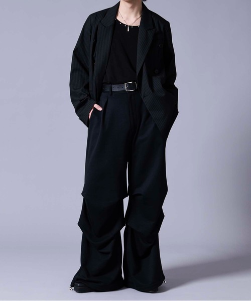 Ellno Loset(エルノロゼット)の「2wayタックヘビースウェットパンツ(スウェットパンツ・メンズ・グレー/ブラック・LARGE/MEDIUM/SMALL)」の21枚目の写真