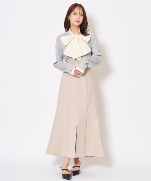 AND COUTURE(アンドクチュール)の「フロントZIPマーメイドスカート(スカート・レディース・ミント/ベージュ/ブルー/ブラック・MEDIUM/SMALL)」の14枚目の写真