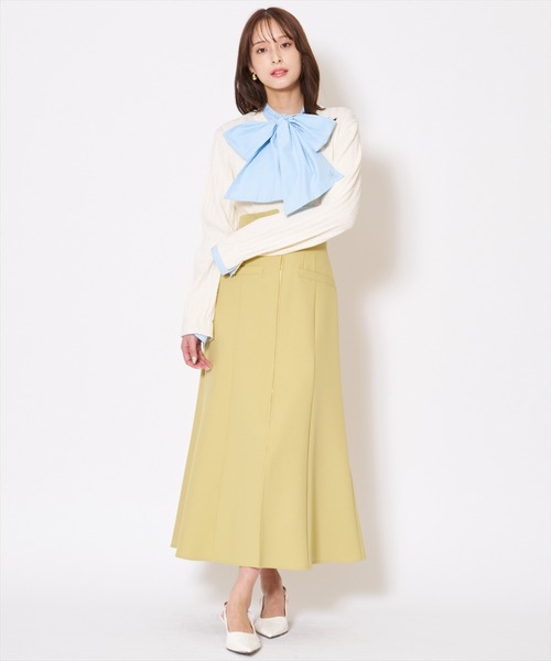 AND COUTURE(アンドクチュール)の「フロントZIPマーメイドスカート(スカート・レディース・ミント/ベージュ/ブルー/ブラック・MEDIUM/SMALL)」の15枚目の写真