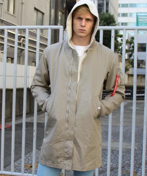 monkey time×ALPHA ロングMA-1 ALPHA INDUSTRIES × monkey time ロングMA-1 ALPHA × monkey time SIDE