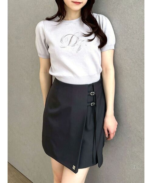 dazzlin(ダズリン)の「ロゴニットプルオーバー(ニット/セーター・レディース・グレー/ネイビー/オフホワイト/ブルー・FREE)」の3枚目の写真