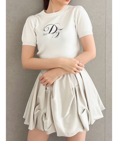 dazzlin(ダズリン)の「ロゴニットプルオーバー(ニット/セーター・レディース・グレー/ネイビー/オフホワイト/ブルー・FREE)」の2枚目の写真