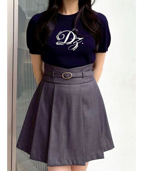 dazzlin(ダズリン)の「ロゴニットプルオーバー(ニット/セーター・レディース・グレー/ネイビー/オフホワイト/ブルー・FREE)」の15枚目の写真