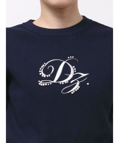 dazzlin(ダズリン)の「ロゴニットプルオーバー(ニット/セーター・レディース・グレー/ネイビー/オフホワイト/ブルー・FREE)」の6枚目の写真