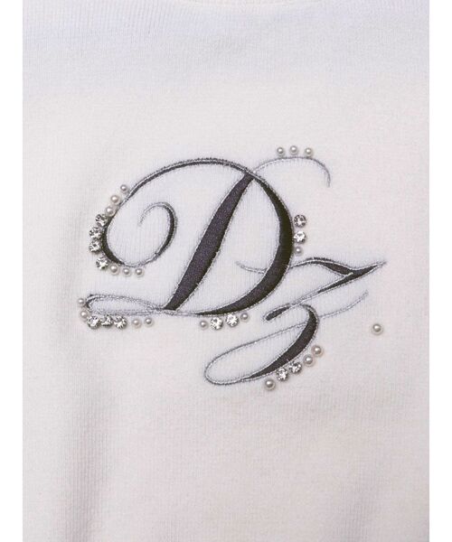 dazzlin(ダズリン)の「ロゴニットプルオーバー(ニット/セーター・レディース・グレー/ネイビー/オフホワイト/ブルー・FREE)」の11枚目の写真