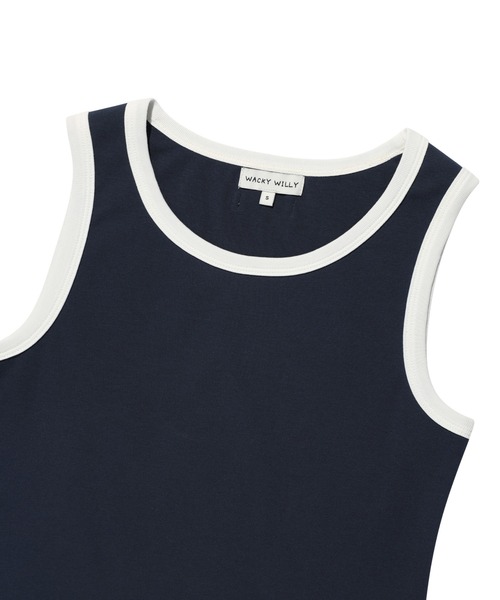 Wacky WiLLy(ワッキーウィリー)の「WOMEN'S BASIC SLEEVELESS(Tシャツ/カットソー・レディース・その他/ライトグレー/ホワイト/ネイビー・SMALL/MEDIUM)」の6枚目の写真