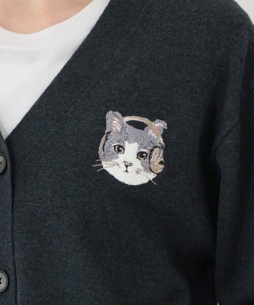 オンラインストア・一部店舗限定】刺繍カーディガン/Cat's NapTime