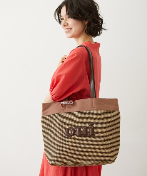 MILKFED.(ミルクフェド)の「OUI BASKET BAG(トートバッグ・レディース・ベージュ/ブラウン/ブラック・ONE SIZE)」の3枚目の写真