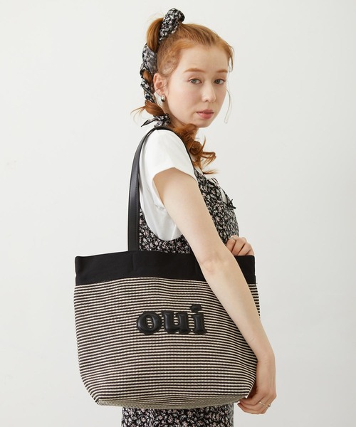 MILKFED.(ミルクフェド)の「OUI BASKET BAG(トートバッグ・レディース・ベージュ/ブラウン/ブラック・ONE SIZE)」の2枚目の写真