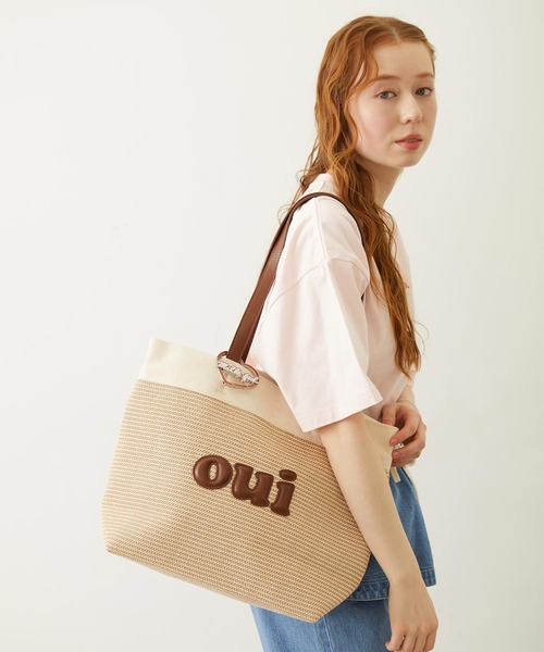 MILKFED.(ミルクフェド)の「OUI BASKET BAG(トートバッグ・レディース・ベージュ/ブラウン/ブラック・ONE SIZE)」の4枚目の写真