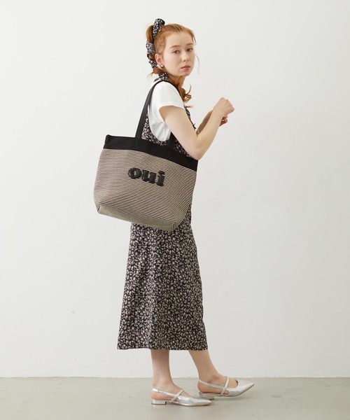 MILKFED.(ミルクフェド)の「OUI BASKET BAG(トートバッグ・レディース・ベージュ/ブラウン/ブラック・ONE SIZE)」の13枚目の写真