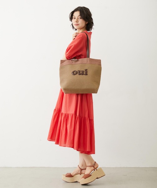 MILKFED.(ミルクフェド)の「OUI BASKET BAG(トートバッグ・レディース・ベージュ/ブラウン/ブラック・ONE SIZE)」の21枚目の写真