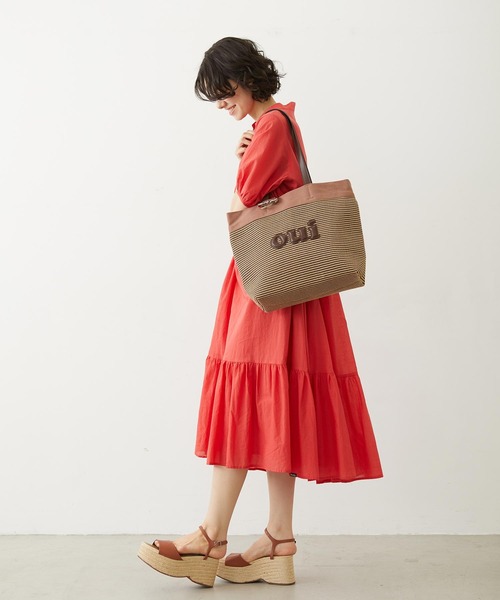MILKFED.(ミルクフェド)の「OUI BASKET BAG(トートバッグ・レディース・ベージュ/ブラウン/ブラック・ONE SIZE)」の22枚目の写真