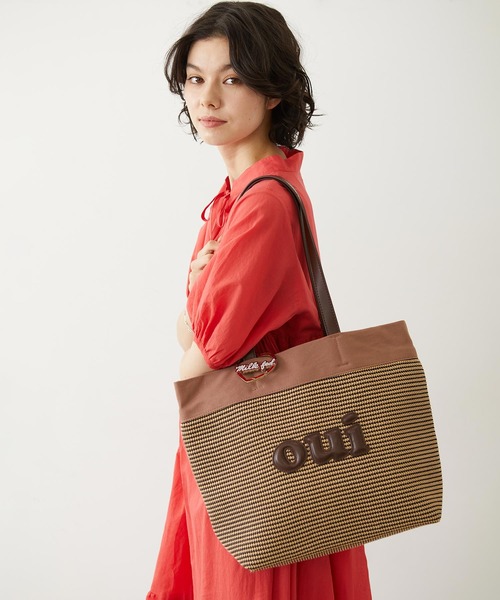 MILKFED.(ミルクフェド)の「OUI BASKET BAG(トートバッグ・レディース・ベージュ/ブラウン/ブラック・ONE SIZE)」の16枚目の写真