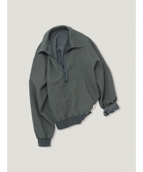 elephant TRIBAL fabrics(エレファントトライバルファブリックス)の「elephant TRIBAL fabrics Reversible Half-Zip(スウェット・メンズ・ブラウン/ブラック/セージグリーン・2/1)」の10枚目の写真