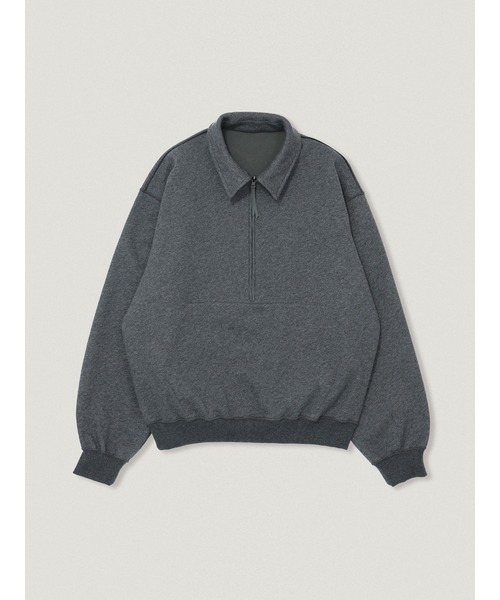 elephant TRIBAL fabrics(エレファントトライバルファブリックス)の「elephant TRIBAL fabrics Reversible Half-Zip(スウェット・メンズ・ブラウン/ブラック/セージグリーン・2/1)」の11枚目の写真