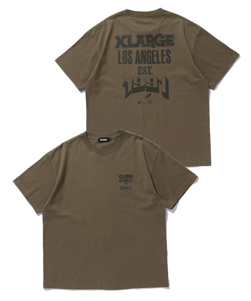 XLARGE(エクストララージ)の「EST.1991 S/S TEE(Tシャツ/カットソー・メンズ・ホワイト/ブラウン/ブラック・M/L/XL/S)」の3枚目の写真