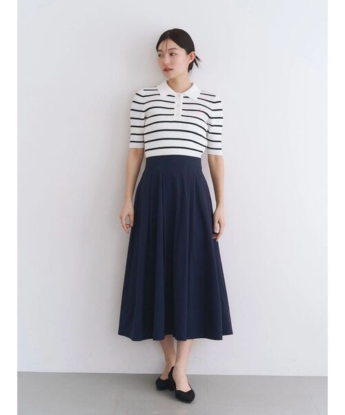 POLO BCS（ポロ ビーシーエス）の「【POLO BCS】ポロドッキングワンピース（ワンピース・レディース・その他1/ネイビー/オフホワイト・MEDIUM）」の4枚目の写真
